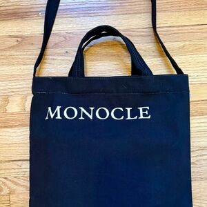 Black Canvas Messenger Bag